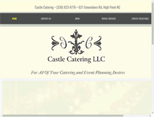 Tablet Screenshot of castlecateringnc.com